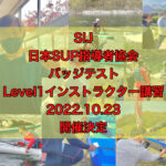 【SIJ-日本SUP指導者協会-バッジテスト/Level1インストラクター検定】開催します❣️