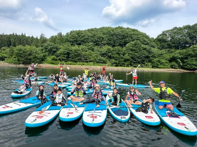 2025.6.29　毎年恒例😍　那須町親子でトライ☝️SUP体験😊