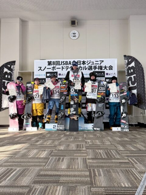 【第8回JSBA全日本ジュニアスノーボードテクニカル選手権大会】大会報告